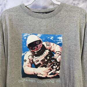 Vintage Outkast Clothing Co T Shirt Mens 3XL 27.5x32 Gray Long Sleeve